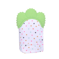 Baby teether baby anti-bite silicone molar gloves children's sound toys