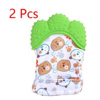 Baby teether baby anti-bite silicone molar gloves children's sound toys
