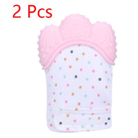 Baby teether baby anti-bite silicone molar gloves children's sound toys