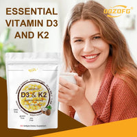 Immune Support D3 IU K2 200MCG Dietary Supplement D3 K2 Softgel Capsule