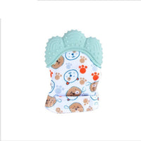 Baby teether baby anti-bite silicone molar gloves children's sound toys