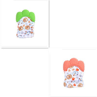 Baby teether baby anti-bite silicone molar gloves children's sound toys