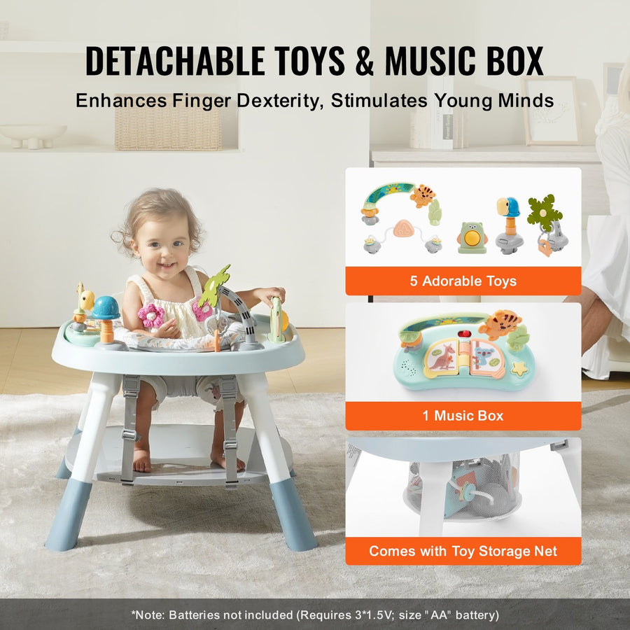 VEVOR Baby Activity Center Interactive Play Center Table With Toys Music Songs