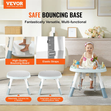 VEVOR Baby Activity Center Interactive Play Center Table With Toys Music Songs