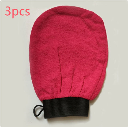 Rayon Bath Gloves Single Layer Multicolor Rubbing Dead Skin