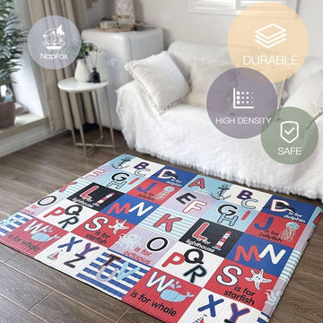Baby Floor Play Mat, All-in-one Waterproof Baby Play Mat