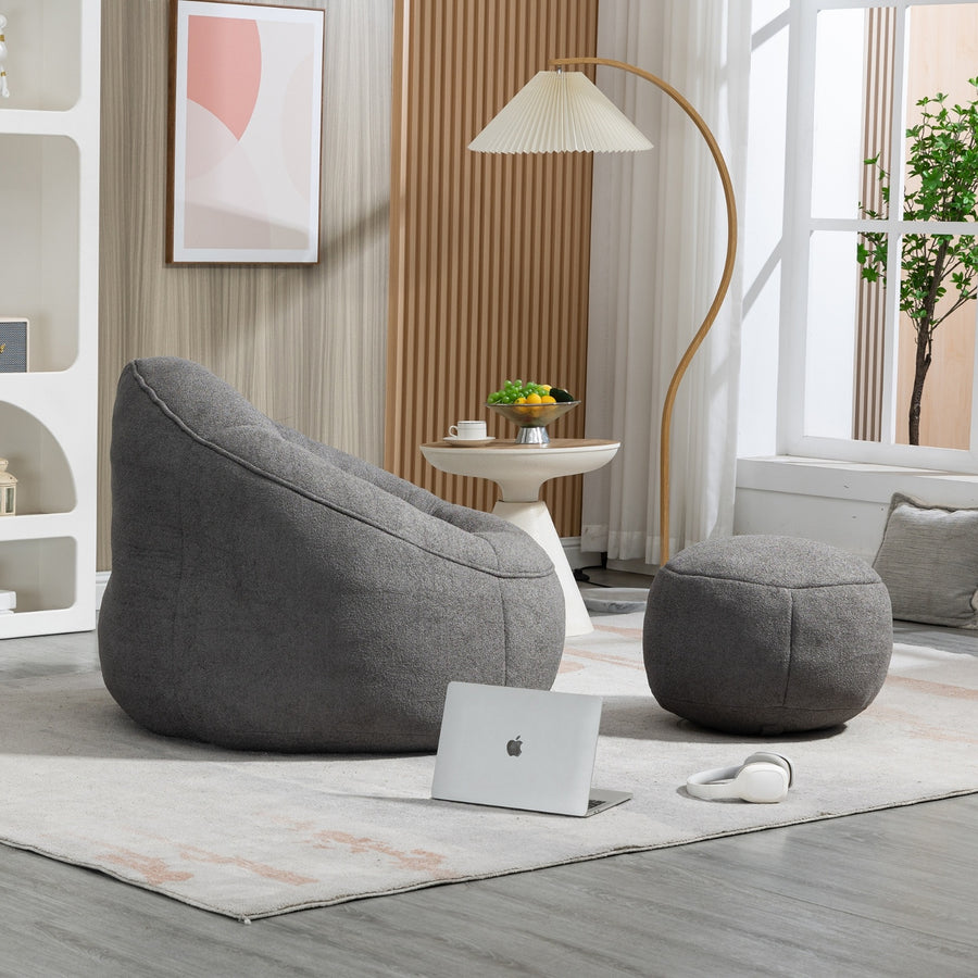 Bean Bag Sofa Chair High Pressure Foam  With Padded Foam Padding
